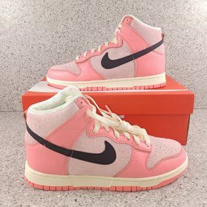Nike Dunk High Hoops Pack Pink Sneakers - Women's Size 9.5 Shoes